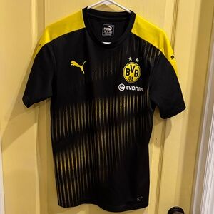Puma Black and Yellow Borussia Dortmund Replica Soccer Jersey